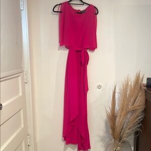 Jessica Howard Bold Pink Flowy Dress Sz 8